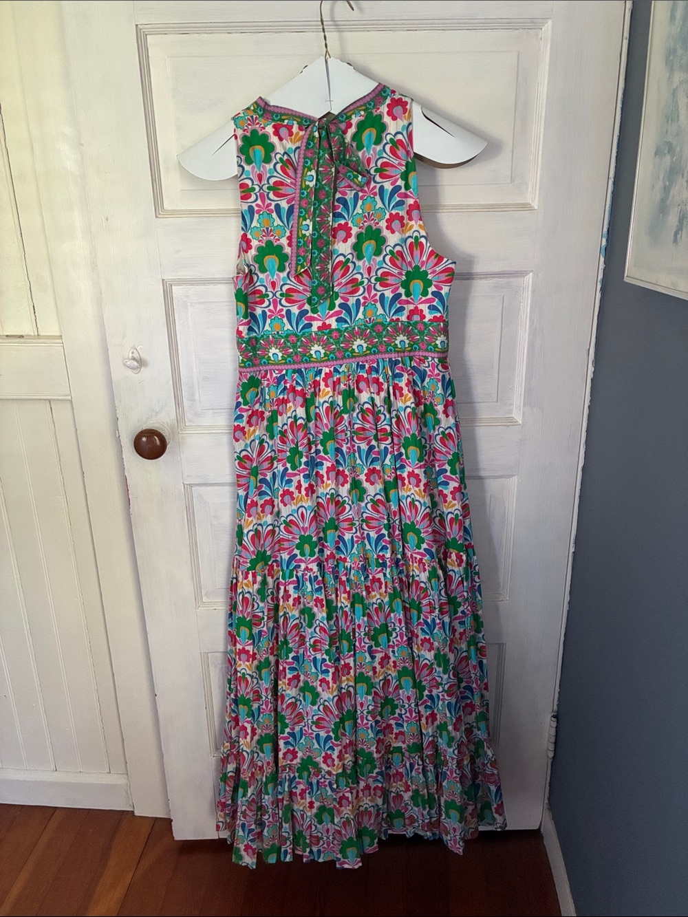 Boden Cotton Tie Maxi Dress - Picture 4 of 7